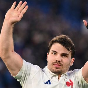 Antoine Dupont, le 23 février 2025, lors du match du Guinness Six Nations 2025 entre la France et I'Italie. © Domenico Cippitelli/LiveMedia/IPA via ZUMA Press