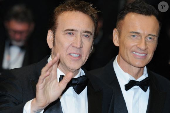 Nicolas Cage et Julian McMahon a la première de The Surfer Premiere au Festival de Cannes le 17 mai 2024. Photo par Nicolas Genin/ABACAPRESS.COM