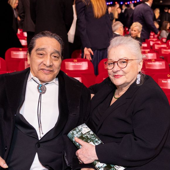Josiane Balasko et son mari George Aguilar - Cérémonie de la 50ème édition de la cérémonie des César à l'Olympia à Paris, France, le 28 février 2025 © Dominique Jacovides - Olivier Borde / Bestimage