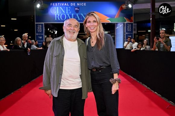 Gérard Jugnot et sa femme Patri­cia Campi - Projection du film "Jupiter" lors de la 8ème édition du Festival Cinéroman à Nice, le 1er octobre 2026. © Bebert / Jacovides / Bestimage