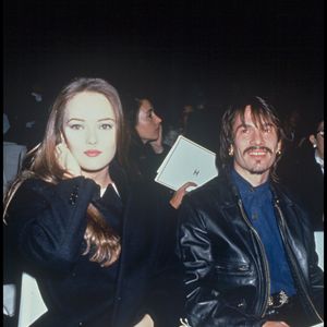 En 1992 au défilé Chanel à Paris : Vanessa Paradis et Florent Pagny  BERTRAND RINDOFF PETROFF / BESTIMAGE