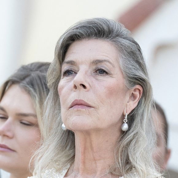 La Princesse Caroline de Hanovre assiste à la célébration des 20 ans de règne du Prince Albert II de Monaco le 19 juillet 2025 à Monaco, Monaco. Photo by David NIVIERE/ABACAPRESS.COM