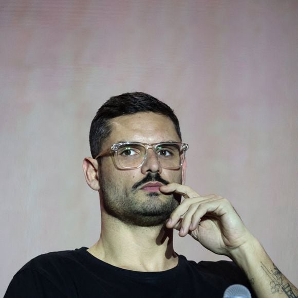 Florent Manaudou en conférence lors du 49ème Congrès Sélectour à l'hôtel Grand Hyatt à Doha au Qatar. Le 28 novembre 2024