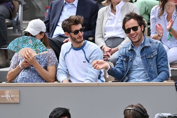Natasha Andrews et Pierre Niney, Vianney Bureau aka Vianney assistent à l'Open de France de tennis 2019 - Quinzième jour à Roland Garros le 9 juin 2019 à Paris, France. Photo Laurent Zabulon / ABACAPRESS.COM