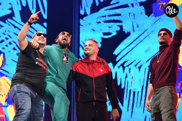 Vincenzo de Psy 4 de la Rime et Jul en concert au stade Orange Velodrome à Marseille le 11 octobre 2019 dans le cadre de la tournée de Soprano, Phoenix Tour. © Bruno Bebert / Bestimage