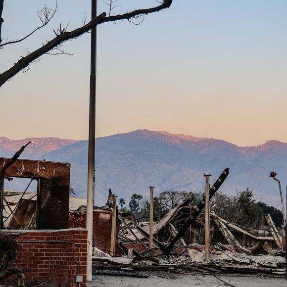 Incendies à Los Angeles: le quartier de Pacific Palisades et Altadena ravagés par les incendies, le 10 janvier 2025 © Amy Katz/ZUMA Press Wire