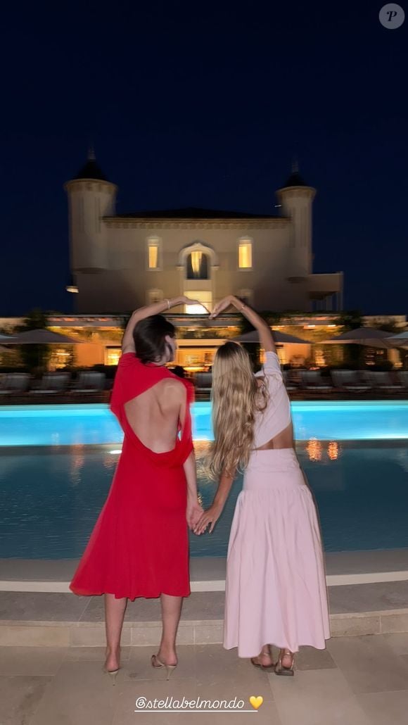 Capture d'écran de la story d'Annabelle Belmondo.