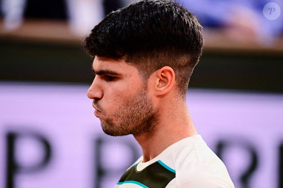 Match "Carlos Alcaraz - Tommy Paul (6/0 - 6/1 - 6/4)" lors des Internationaux de France de Tennis de Roland Garros 2025. Paris, le 3 juin 2025.
© Dante Badano/PsnewZ/Bestimage