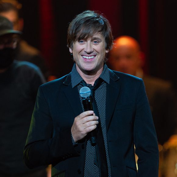 Thomas Dutronc - Enregistrement de l'émission "Chantons Aznavour" aux Folies Bergère à Paris, diffusée le 10 décembre à 21h05 sur France 3
Avec 180 millions de disques vendus à travers le monde, plus de 80 ans de carrière et quelque 1 300 chansons à son actif, Charles Aznavour est une légende de la chanson française. Dany Brillant, l’un de ses admirateurs inconditionnels, lui rendra hommage lors d’une soirée exceptionnelle sur France 3.
© Pierre Perusseau / Bestimage
