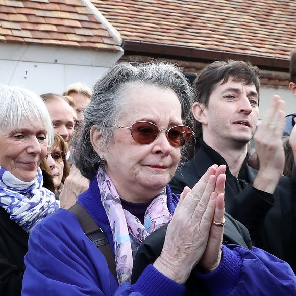 Dominique Lavanant - Obsèques de Danielle Darrieux en l'église Saint-Jean Baptiste de Bois-le-Roi (Eure) le 25 octobre 2017.