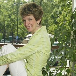 Catherine Laborde à son domicile, le 25 mai 2005. © Christophe Aubert via Bestimage