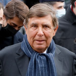 Jean-Pierre Foucault - Obsèques de Jean-Pierre Pernaut en la Basilique Sainte-Clotilde à Paris le 9 mars 2022.
© Christophe Clovis / Bestimage