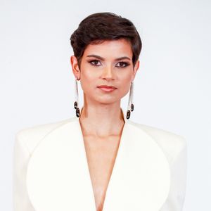 Eve Gilles, Miss France 2024 au défilé Stéphane Rolland à la Salle Pleyel, "Collection Haute Couture Printemps/Eté 2025" lors de la Fashion Week de Paris (PFW), le 28 janvier 2025. 
© Christophe Clovis / Bestimage