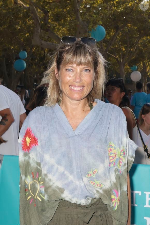 Mélanie Page - People à la Pétanque Turquoise sur la Place des Lices à Saint-Tropez, au profit de l'association "Soleil d'Enfance". Le 11 août 2024
© Jack Tribeca / Bestimage