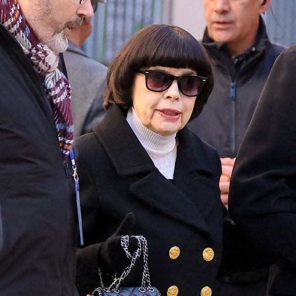 Mireille Mathieu - Arrivées aux obsèques de Brigitte Bardot en l'église Paroissiale Notre-Dame-de-l'Assomption de Saint-Tropez, France, le 7 janvier 2026. © Jacovides-Moreau/Bestimage