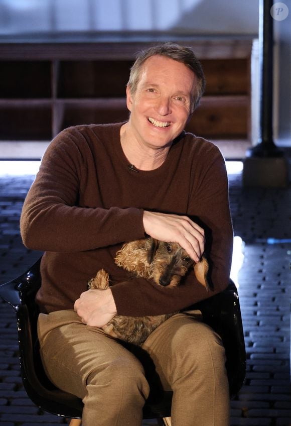 Stéphane Rotenberg, lors de l'enregistrement de l'émission "Animaux Stars", présentée par B.Montiel et diffusée le 5 avril 2025 sur la chaîne Animaux. Paris, le 17 février 2025. © Denis Guignebourg / Bestimage