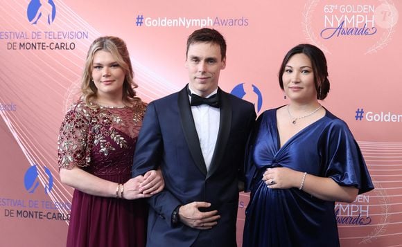 Louis Ducruet, Marie Ducruet (enceinte) et Camille Gottlieb - La famille princière au photocall et cérémonie de clôture de la 63ème édition du Festival de Télévision de Monte-Carlo (63rd Golden Nymph) au Grimaldi Forum à Monaco le 18 juin 2024.

© Denis Guignebourg / Bestimage