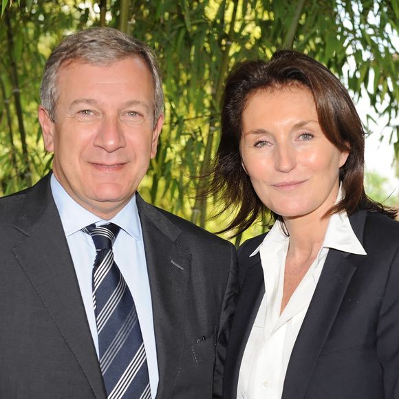 Richard Attias et Cecilia Attias lors d'un déjeuner-rencontre organisé par l'American International Club of Geneva à l'Hôtel Inter-Continental, Genève, Suisse, le 18 juin 2009. Photo by Loona/ABACAPRESS.COM