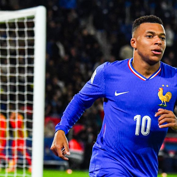 Kylian Mbappé (France) lors du match de qualification pour la coupe du monde 2026 opposant la France à l'Azerbaïdjan au Parc des Princes le 10 octobre 2025 à Paris, France. ( Photo by Laptiste / PsnewZ )