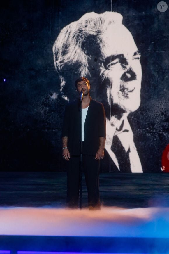 Exclusif - Jérémy Frérot - Enregistrement de l'émission "Eternel Aznavour, le concert événement", diffusée le 18 octobre sur France 3
© Christophe Clovis-Cyril Moreau / Bestimage