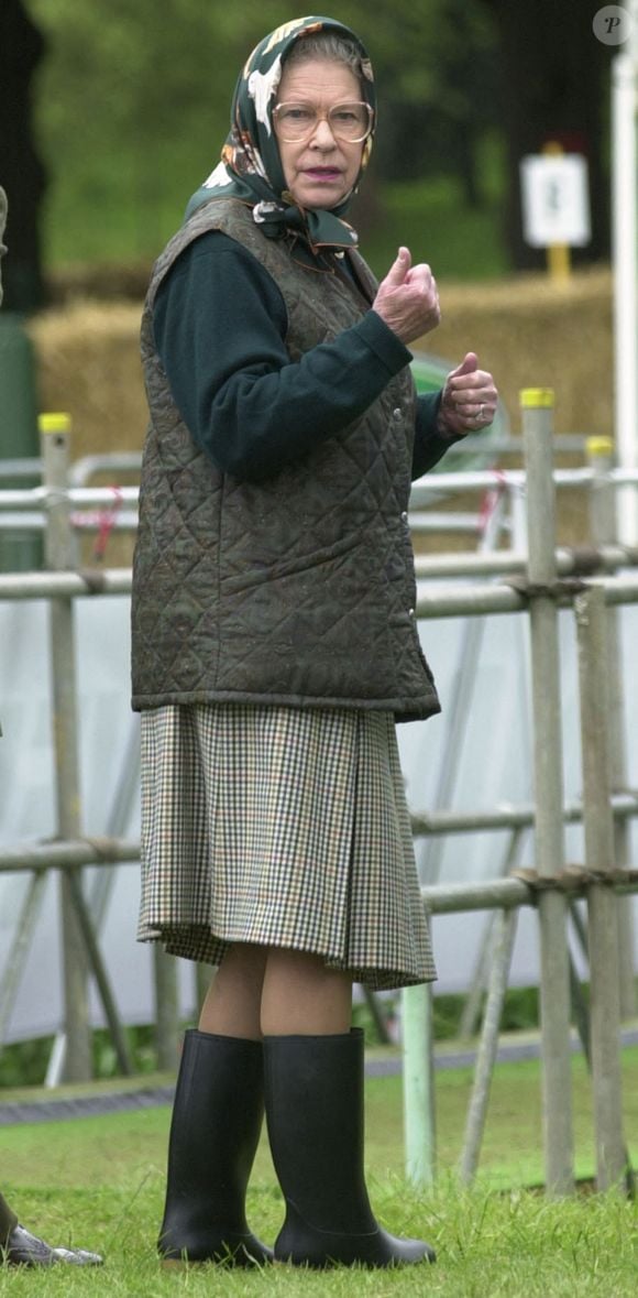 L'occasion alors de s'intéresser à la célèbre monarque

La reine Elisabeth II - The Royal Windsor Horse Show, dans le Berkshire en 2002.
Agence / Bestimage