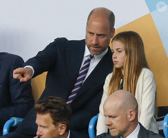 Le prince William, la princesse Charlotte de Galles, la princesse Leonor et l'infante Sofia d'Espagne dans les tribunes de la finale de l'UEFA Women's Euro 2025 "Angleterre - Espagne (1-1, 3-1 tab)" à Bâle. Mirrorpix / Bestimage