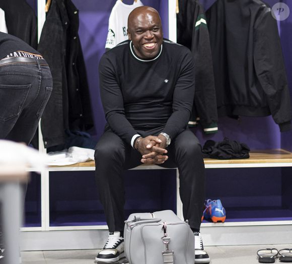 Wilfried (Wilfrid) Mbappé lors du match de football caritatif pour l’UNICEF opposant la Team Unicef face à la Team Bourg-en-Bresse au stade Jean Laville à Bourg-en-Bresse, France, le 10 avril 2023.© Pierre Perusseau/Bestimage