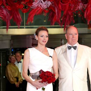 Le prince Albert II de Monaco, La princesse Charlène de Monaco lors de la soirée de gala du Grand Prix de Formule 1 de Monaco à la salle des étoiles au Monte-Carlo Sporting à Monaco le 25 mai 2025.
© Claudia Albuquerque / Bestimage