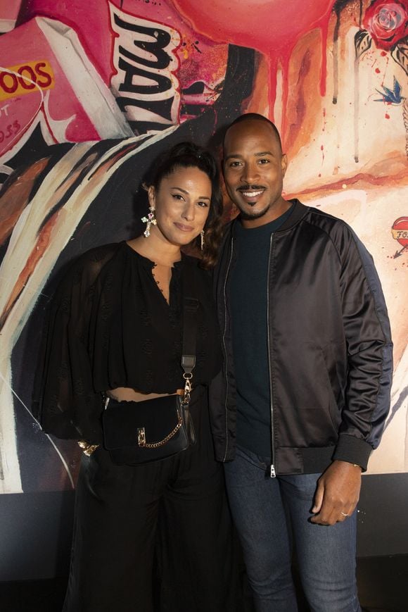 Charlotte Namura et Jean-Luc Guizonne - Les célébrités assistent à l'inauguration du restaurant Lounge "Manzil". 
© Jack Tribeca / Bestimage.