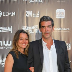 Xavier de Moulins et sa femme Anais Bouton (directrice des programmes de Paris Premiere) - Ouverture du Festival Marrakech du Rire 2015. Le 13 juin 2015 à Marrakech