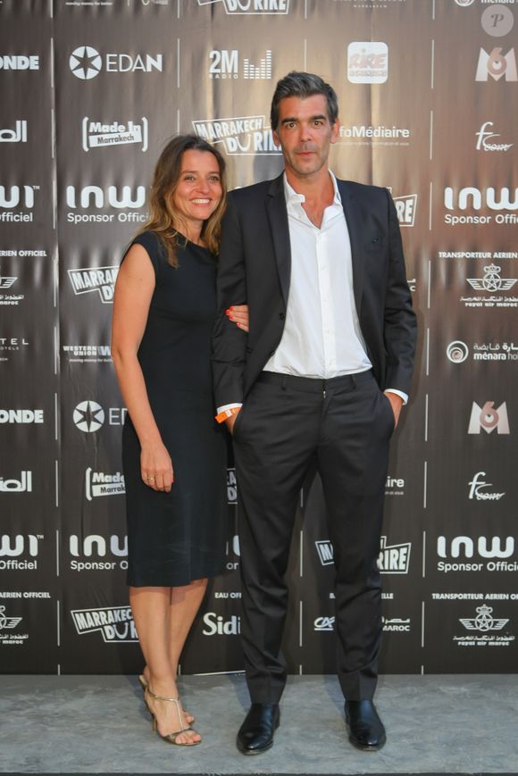 Xavier de Moulins et sa femme Anais Bouton (directrice des programmes de Paris Premiere) - Ouverture du Festival Marrakech du Rire 2015. Le 13 juin 2015 à Marrakech
