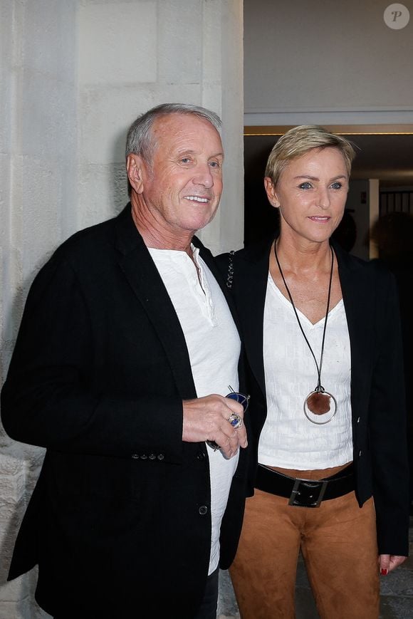 Yves et Karine Renier lors de la 20e édition du Festival de fiction TV, le 14 septembre 2018 à La Rochelle, France .Photo de Thibaud MORITZ/ ABACAPRESS.COM