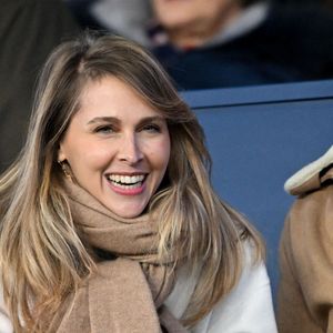 Ophelie Meunier, Mathieu Vergne assistent au match PSG - FC Lorient à Paris, France, le 3 avril 2022. Photo Lionel Urman/ABACAPRESS.COM