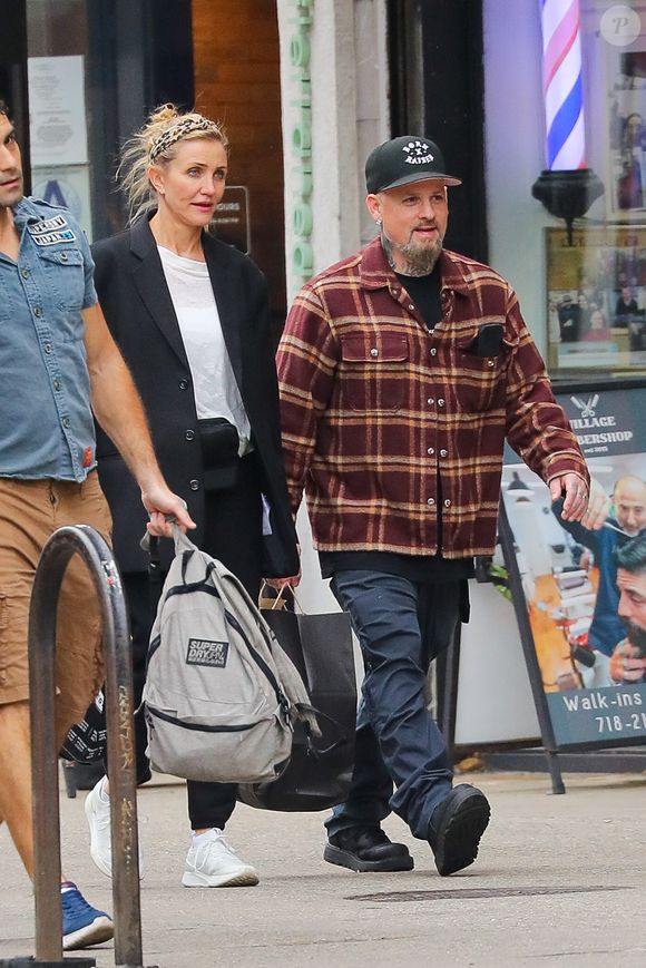 Cameron Diaz et Benji Madden ont été aperçus lors d'une rare sortie à New York. The ImageDirect / Bestimage