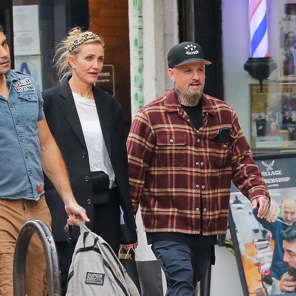 Cameron Diaz et Benji Madden ont été aperçus lors d'une rare sortie à New York. The ImageDirect / Bestimage