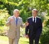 S'il a récemment accueilli avec joie Emmanuel et Brigitte Macron
Déambulation d'Emmanuel Macron, président de la République Française, et de la Première dame Brigitte Macron, dans les jardins du château de Windsor avec le roi Charles III d'Angleterre et Camilla Parker Bowles, reine consort, le 9 juillet 2025. Au cours de cette promenade, le chef de l'Etat français et le souverain britannique ont abordé la protection de la biodiversité. Le couple présidentiel français est en visite officielle en Grande-Bretagne du 8 au 10 juillet 2025. ALPHA AGENCY / BESTIMAGE
