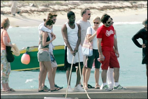 Les dernières vacances de Brad Pitt et Jennifer Aniston à Anguilla le 2 janvier 2005. 

Fame Pictures / Best Image
