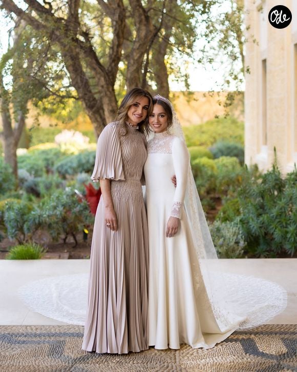 Mariage de la princesse Iman de Jordanie et de Jameel Alexander Thermiotis au palais Beit Al Urdun à Amman, le 12 mars 2023. Il s'agit du premier mariage des quatre enfants, le roi Abdallah et de la reine Rania de Jordanie. Dana Press / Bestimage