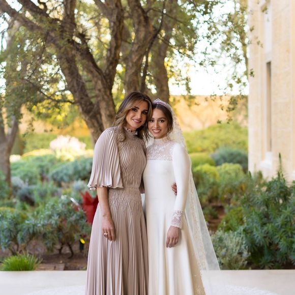 Mariage de la princesse Iman de Jordanie et de Jameel Alexander Thermiotis au palais Beit Al Urdun à Amman, le 12 mars 2023. Il s'agit du premier mariage des quatre enfants, le roi Abdallah et de la reine Rania de Jordanie. Dana Press / Bestimage
