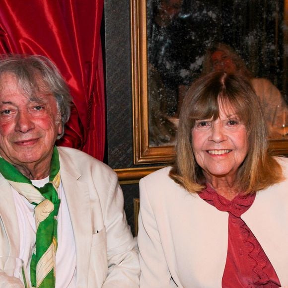 Exclusif - Hervé Vilard et Chantal Goya - Chantal Goya fête son anniversaire, 84 ans, au Bar des Prés à Paris le 10 juin 2026.

© Philippe Baldini / Bestimage