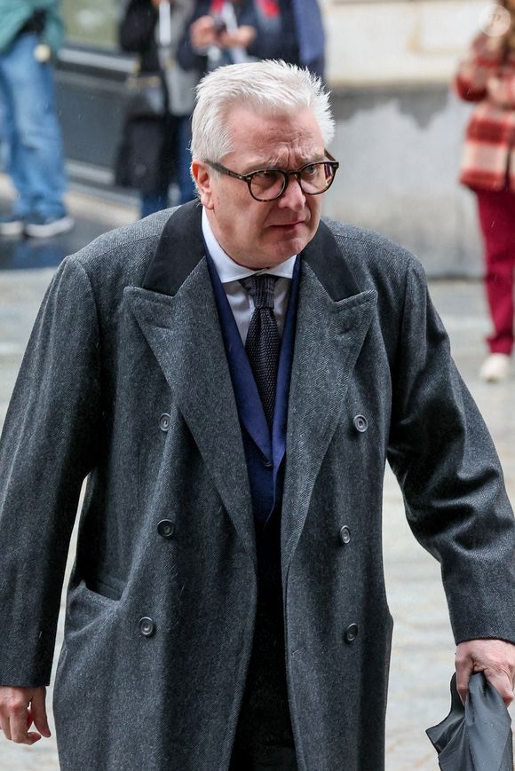 Le prince Laurent de Belgique - Obsèques de l'ancien ministre de la Culture Frédéric Mitterrand en l'Église Saint-Thomas d'Aquin à Paris. Le 26 mars 2024
© Moreau-Jacovides / Bestimage