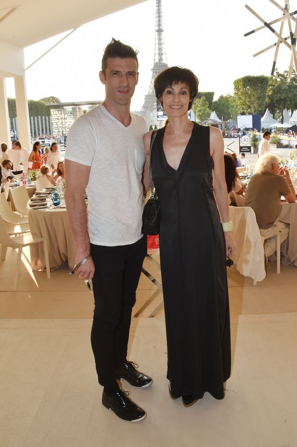 Exclusif - Marie-Claude Pietragalla et son mari Julien Derouault - People lors du Longines Paris Eiffel Jumping au Champ de Mars à Paris le 7 juillet 2018. © Perusseau/Veeren/Bestimage