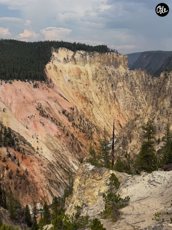 L'animatrice Marine Vignes, mère de la fille aînée de Nagui, en vacances en famille à Yellowstone.