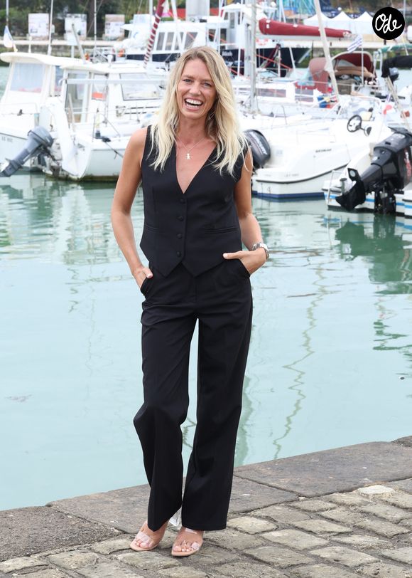 Aurore Delplace au photocall de 'Un si grand soleil' lors du 27ème Festival de la Fiction de La Rochelle, le 20 septembre 2025. © Denis Guignebourg/Bestimage