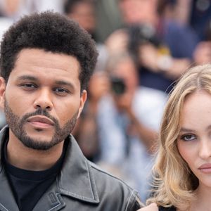 Abel "The Weeknd" Tesfaye et Lily-Rose Depp assistant au Photocall The Idol dans le cadre du 76ème Festival de Cannes à Cannes, France, le 23 mai 2023. Photo par Aurore Marechal/ABACAPRESS.COM