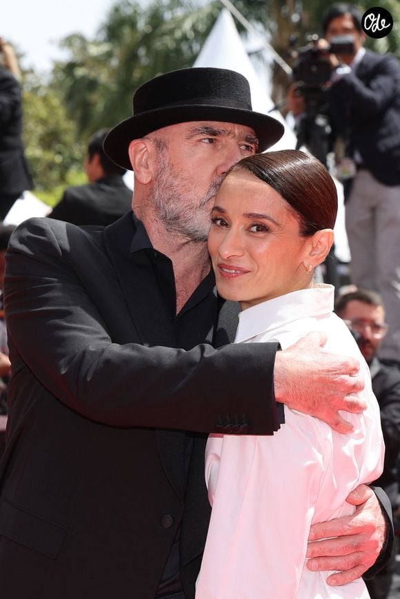 Eric Cantona et sa femme Rachida Brakni - Montée des marches du film « Soudain » lors du 79ème Festival International du Film de Cannes, le 15 mai 2026. © Jacovides-Moreau / Bestimage