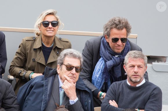 Anne-Sophie Lapix et son mari Arthur Sadoun en tribune lors des Internationaux de France de tennis à l'arène Roland-Garros le 07 juin 2019 à Paris, France. Photo Nasser