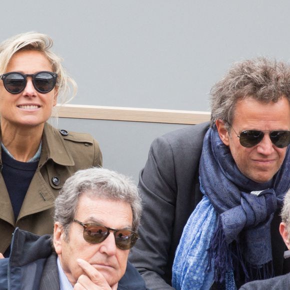 Anne-Sophie Lapix et son mari Arthur Sadoun en tribune lors des Internationaux de France de tennis à l'arène Roland-Garros le 07 juin 2019 à Paris, France. Photo Nasser