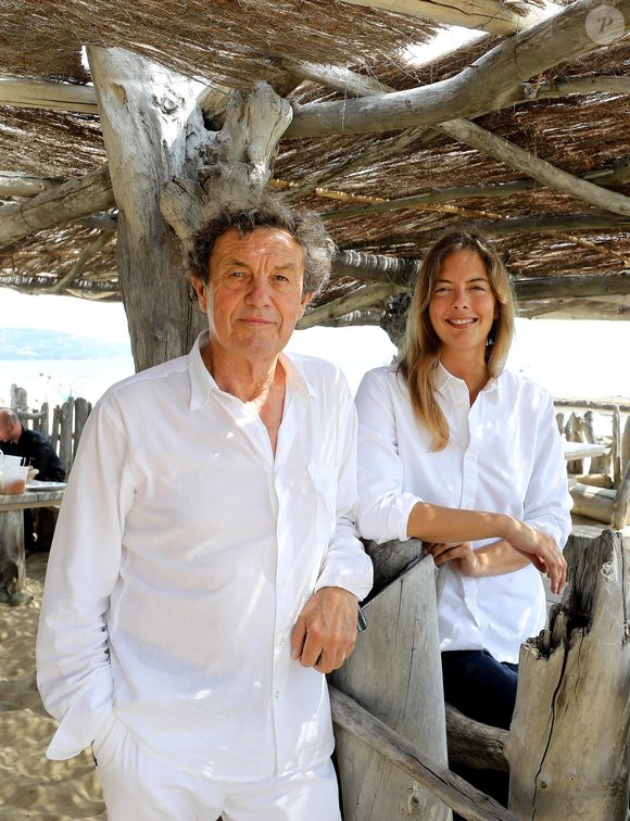 Patrice de Colmont, propriétaire du Club 55, et sa fille Camille - Pampelonne comme on ne le reverra jamais, le 12 juillet 2018. © Dominique Jacovides/Bestimage
