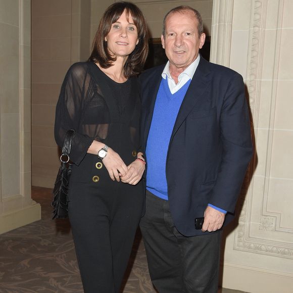 Rétro - Décès de Rolland Courbis - Rolland Courbis et sa femme Clara Paban Courbis (BeIN Sports) - Soirée de Gala de bienfaisance de La Fondation pour la Recherche en Physiologie à l'hôtel George V à Paris le 19 mars 2018. Lors de cet évènement, les Stéthos d'Or ont récompensé pour la deuxième fois les personnalités qui entreprennent de communiquer de la joie de vivre et du bien-être au public. © Coadic Guirec/Bestimage